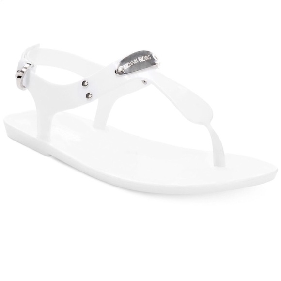 michael kors optic white sandals